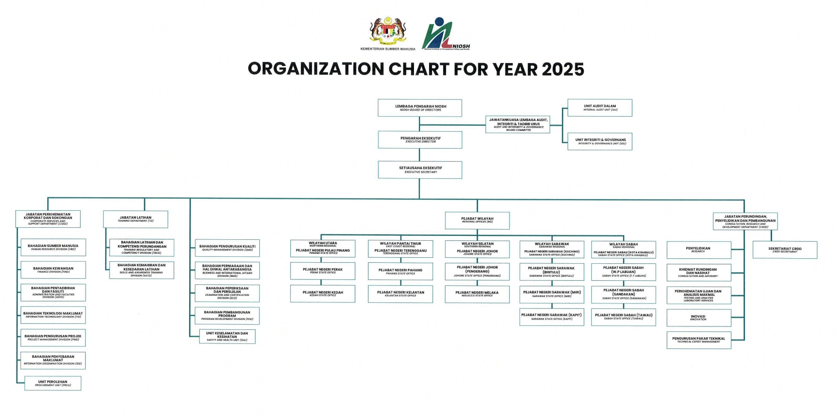 Carta organisasi