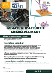 Meja Berlipat Boleh Membawa Maut