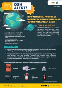 Info Mengenai Protokol Montreal, Bahan Pemusnah Ozon dan Lapisan Ozon