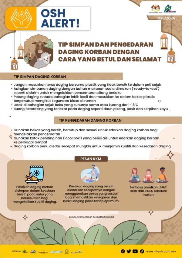 Tip Simpan Daging Korban dengan Cara yang Betul dan Pengedaran Daging Korban yang Selamat