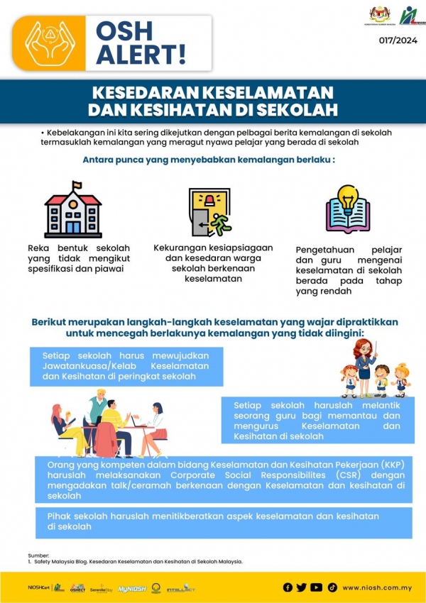 Kesedaran Keselamatan dan Kesihatan di Sekolah